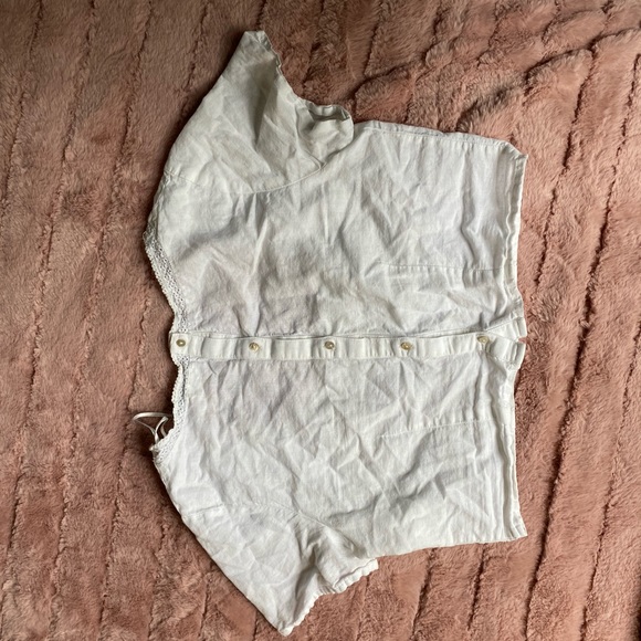 Zara Linen Crop Top - Picture 4 of 4